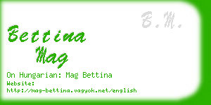 bettina mag business card